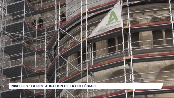Restauration de la collégiale de Nivelles