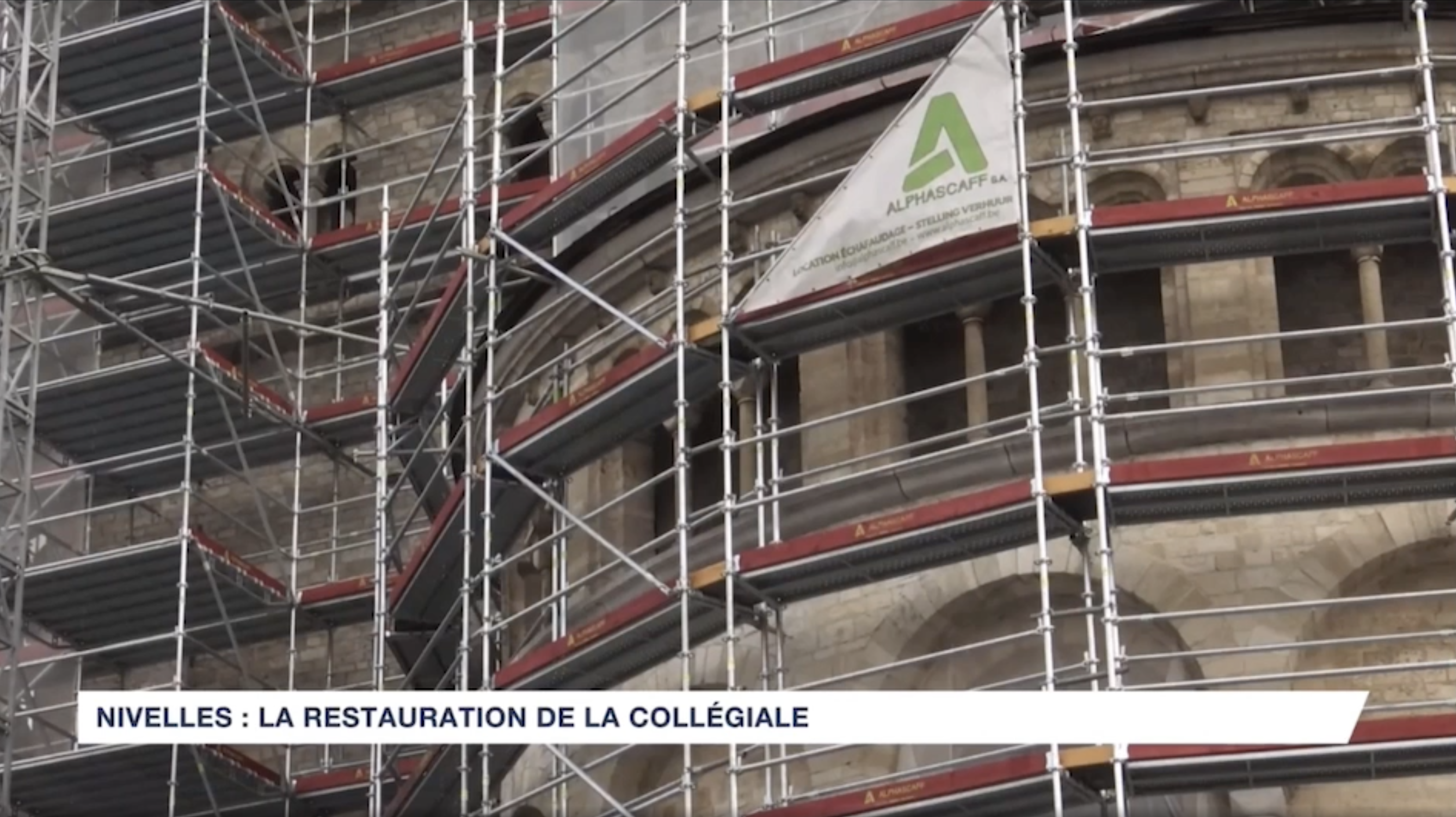 Restauration de la collégiale de Nivelles